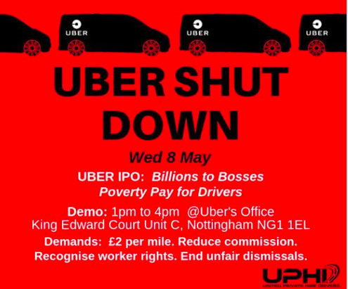 Uber Shut down Union of Private Hire Drivers